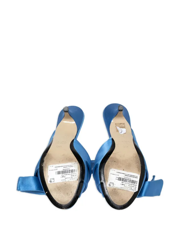 vintage an・an no.21 Nº21 pre-owned 55mm Satin Knotted Sandals | Blue | FARFETCH RO