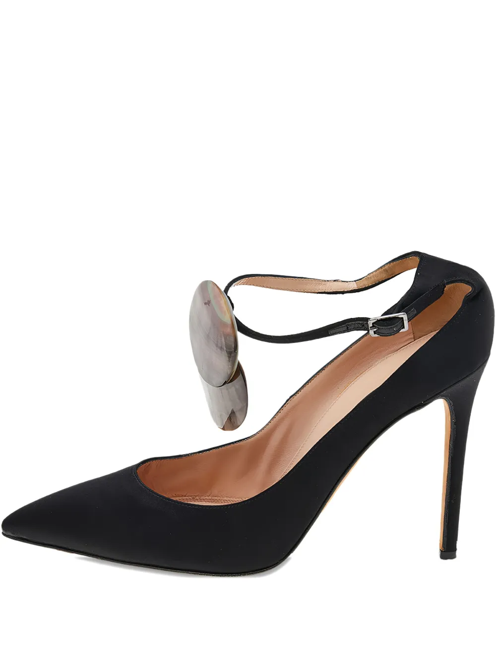 Sergio Rossi Vintage Pre-owned 110mm disc-accent pumps | Black | Image 1