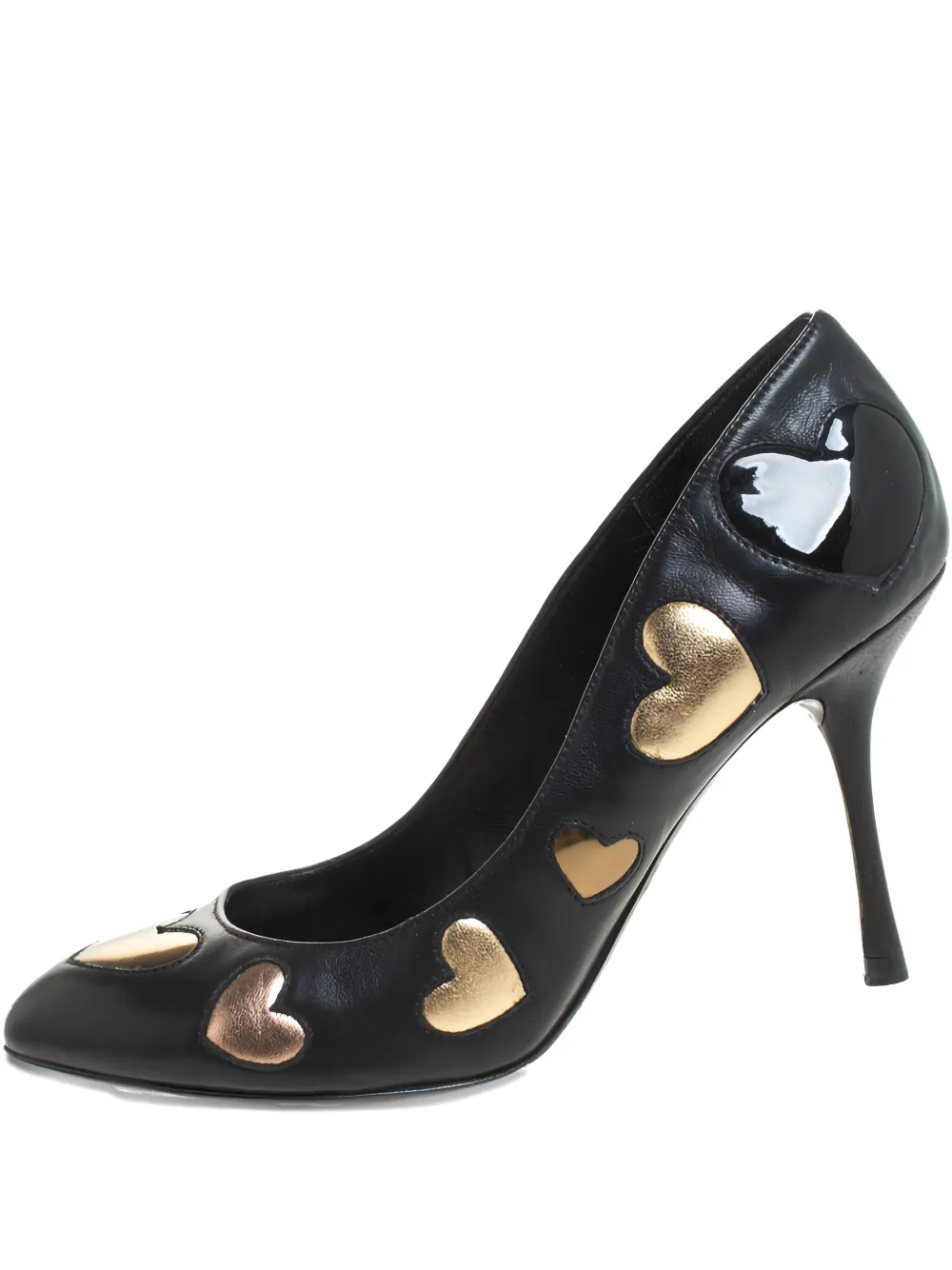 Dolce & Gabbana Pre-Owned 95mm heart-embellished pumps | Black | Image 1