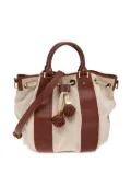 Tory Burch pre-owned Gwendolyn striped canvas tote bag - Neutrals