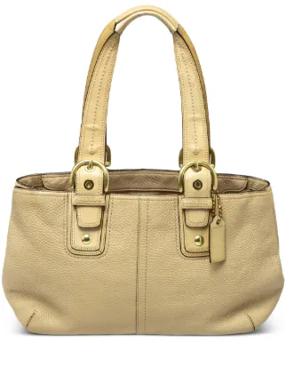バッグ vintage coach old archive SOHO tote bag Coach Vintage Soho textured-leather Tote Bag | Neutrals | FARFETCH