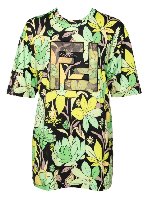 Fendi Pre-Owned floral-print T-shirt