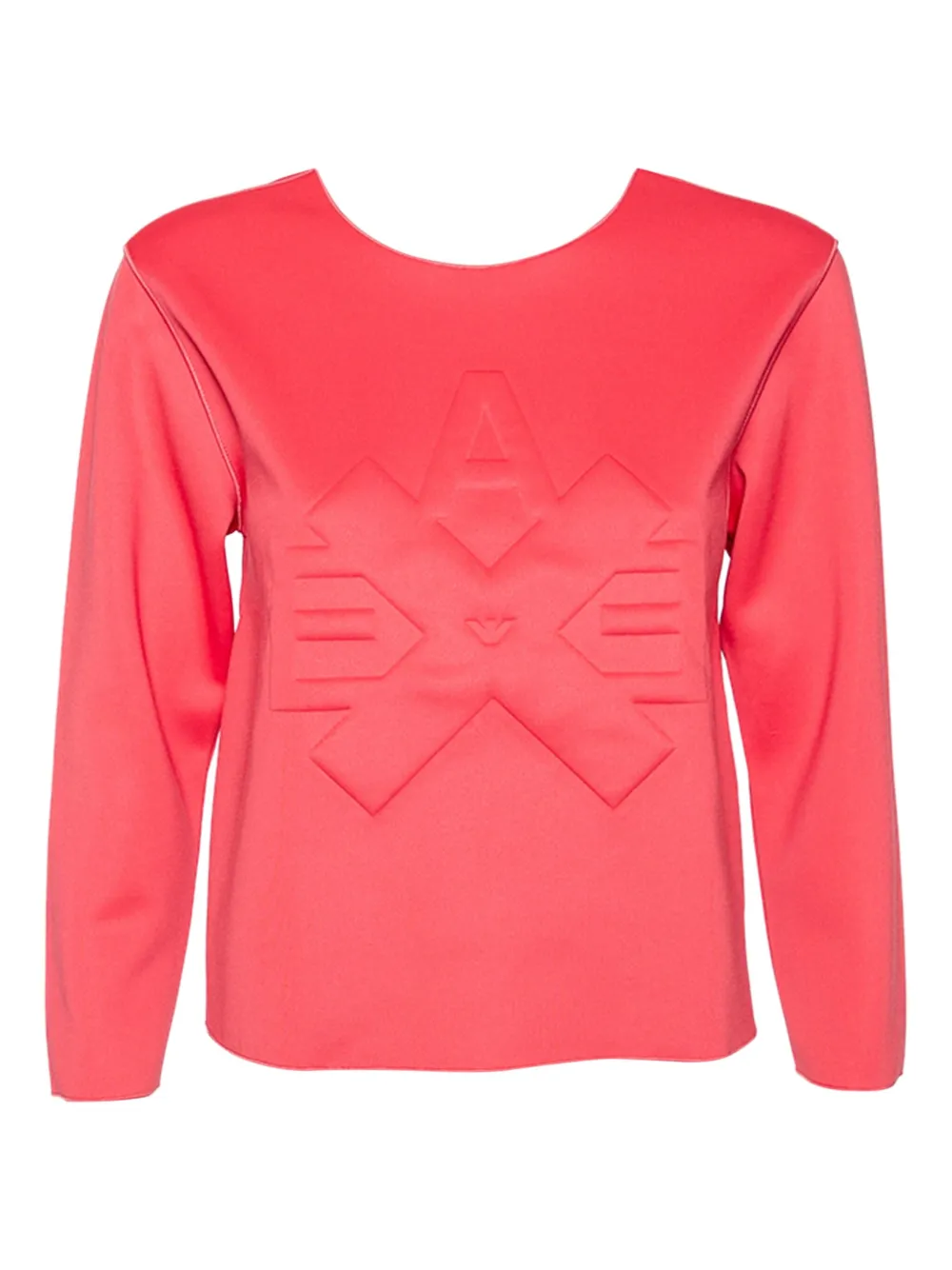 logo-embossed T-shirt