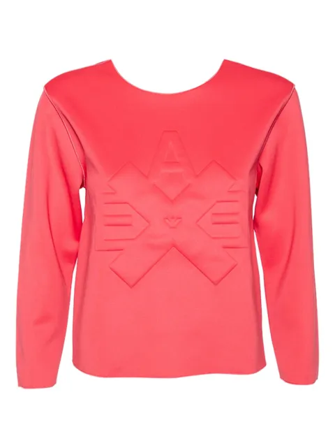 Emporio Armani Pre-Owned logo-embossed T-shirt