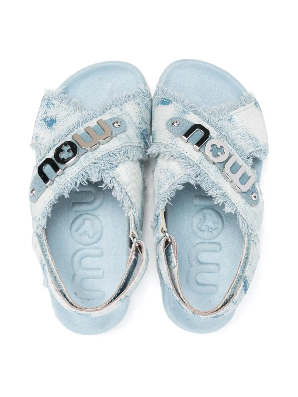 Mou Kids Sandali denim con suola piatta | Sandali | Image 3