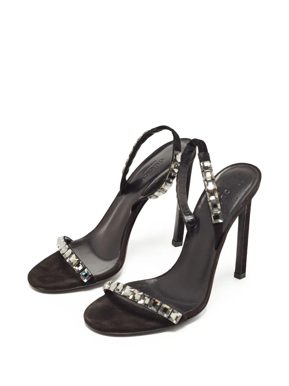 Gucci Pre-Owned 110 mm Mallory sandalen - Zwart