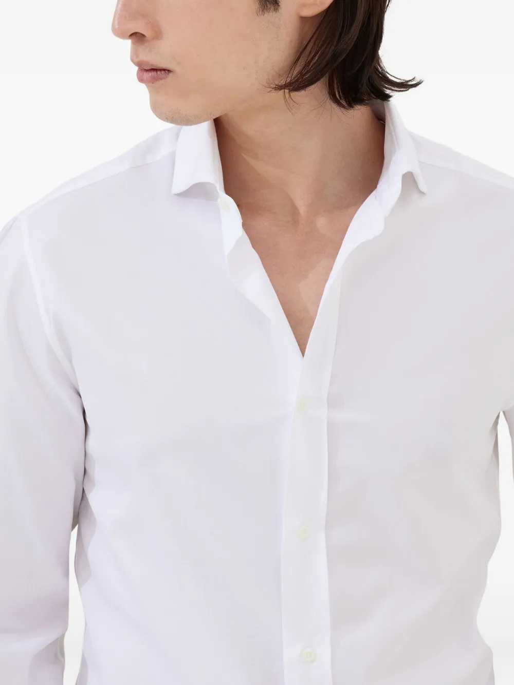Brunello Cucinelli Katoenen overhemd Wit