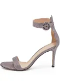 Gianvito Rossi pre-owned 90mm Portofino lurex stiletto sandals - Purple
