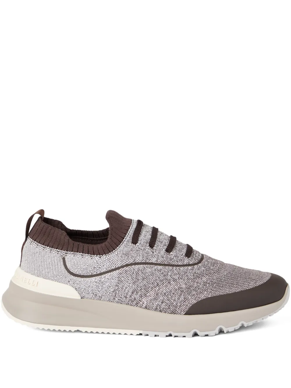 Brunello Cucinelli knitted sneakers Brown