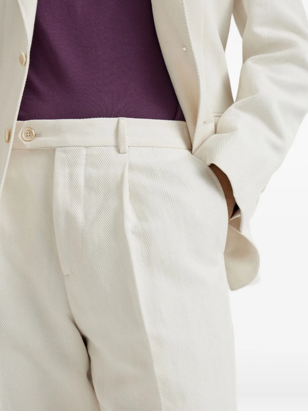 Brunello Cucinelli Straight broek Wit