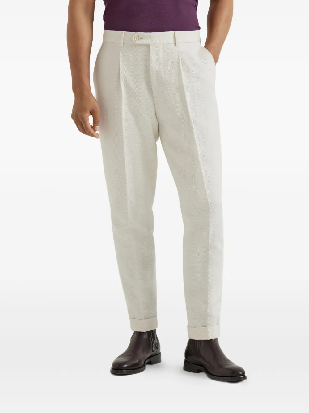 Brunello Cucinelli Straight broek Wit