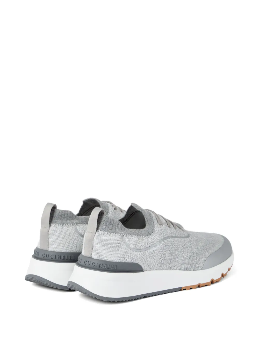 Brunello Cucinelli Gebreide sneakers Grijs