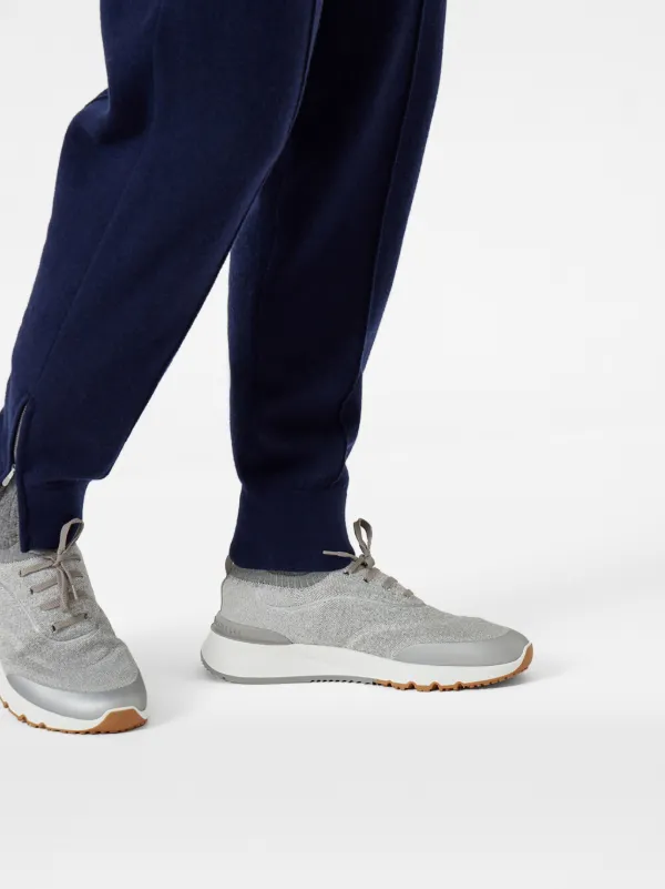 Brunello Cucinelli Tênis De Tricô | Cinza | FARFETCH BR