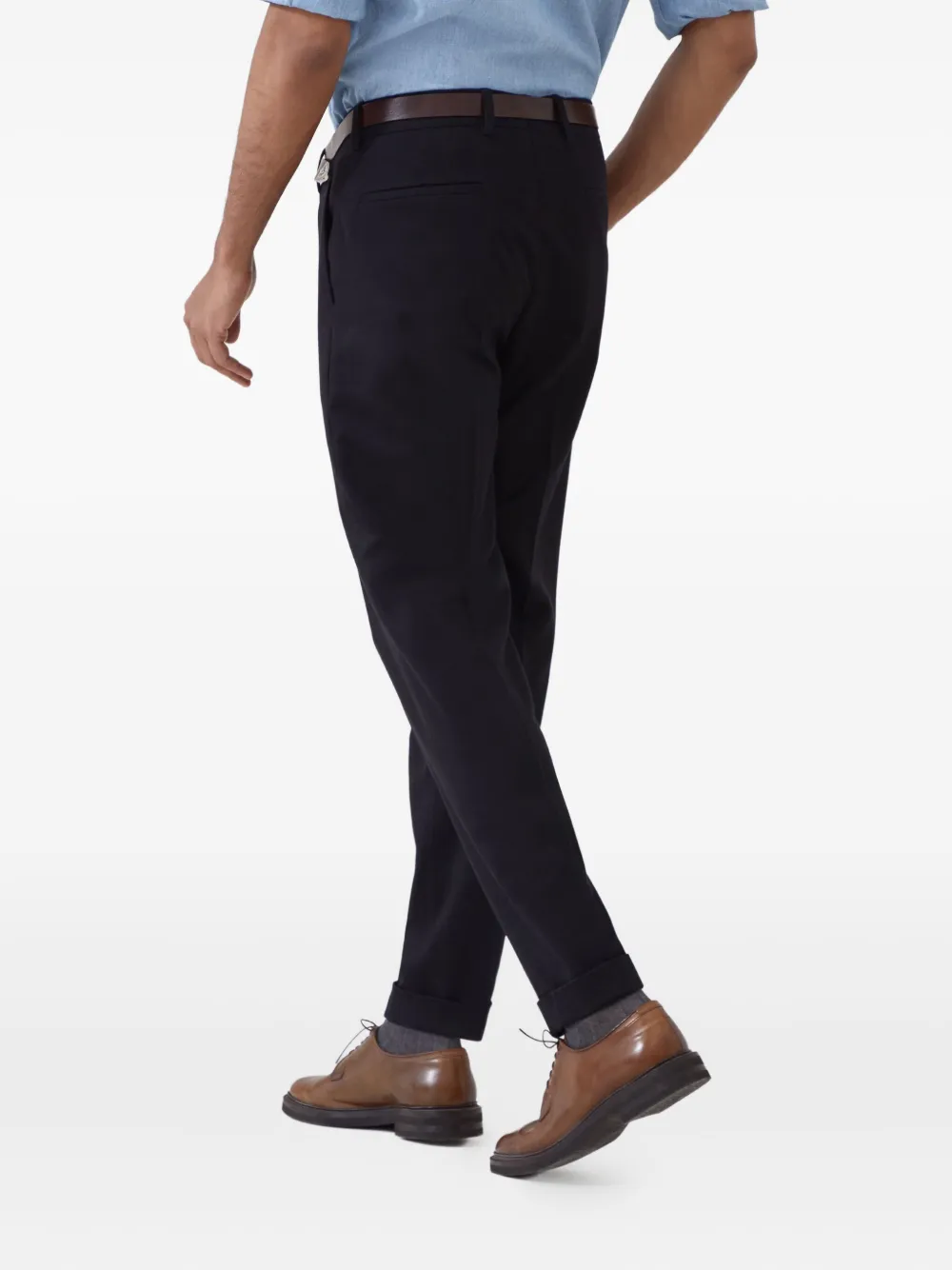 Brunello Cucinelli Flanellen broek Zwart