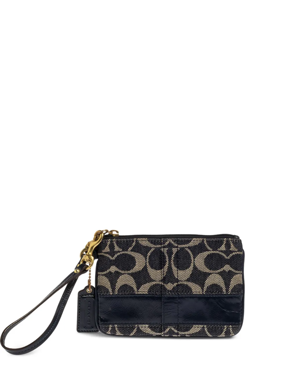 Coach Vintage pre-owned signature-pattern wristlet mini bag | Blue | Image 1