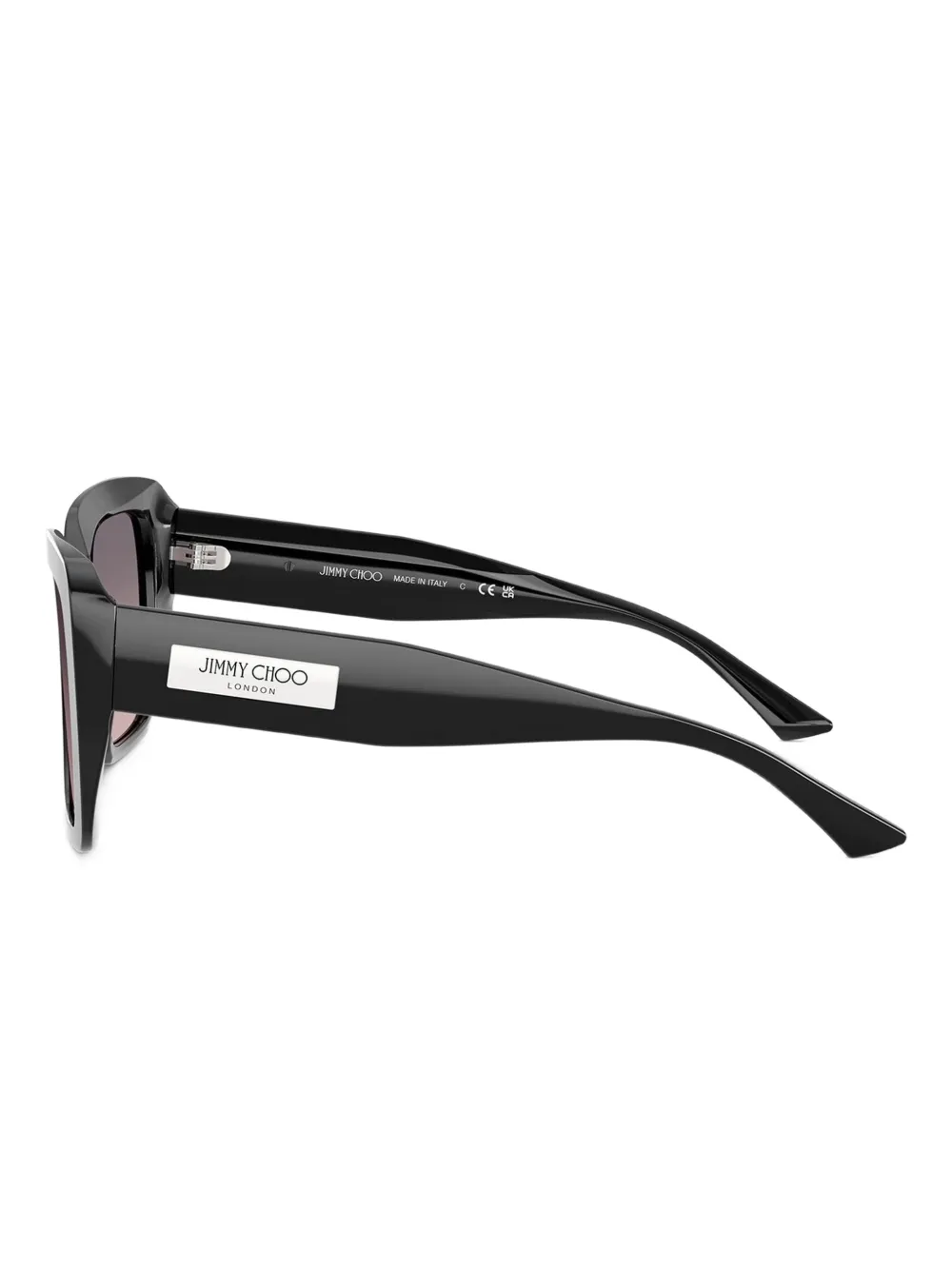 Jimmy Choo Eyewear Zonnebril met vierkant montuur Zwart