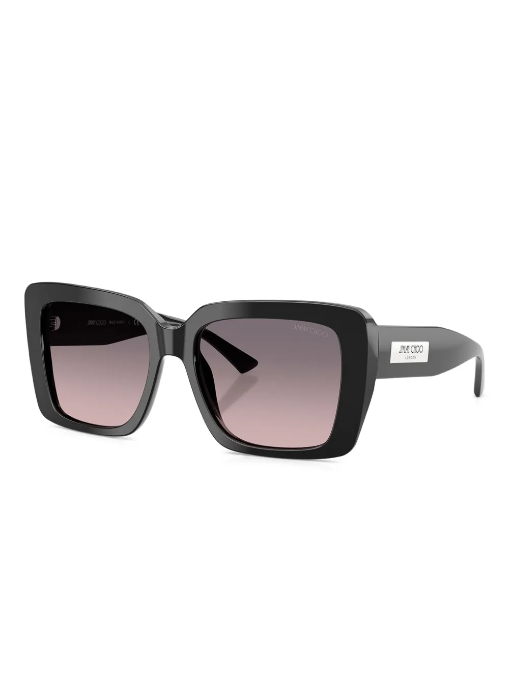 Jimmy Choo Eyewear Zonnebril met vierkant montuur Zwart