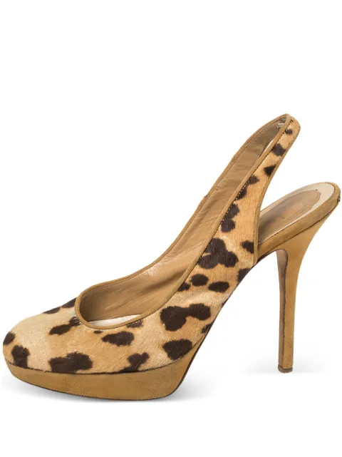Christian Dior Pre-Owned zapatillas con tira trasera y tacón de 110mm
