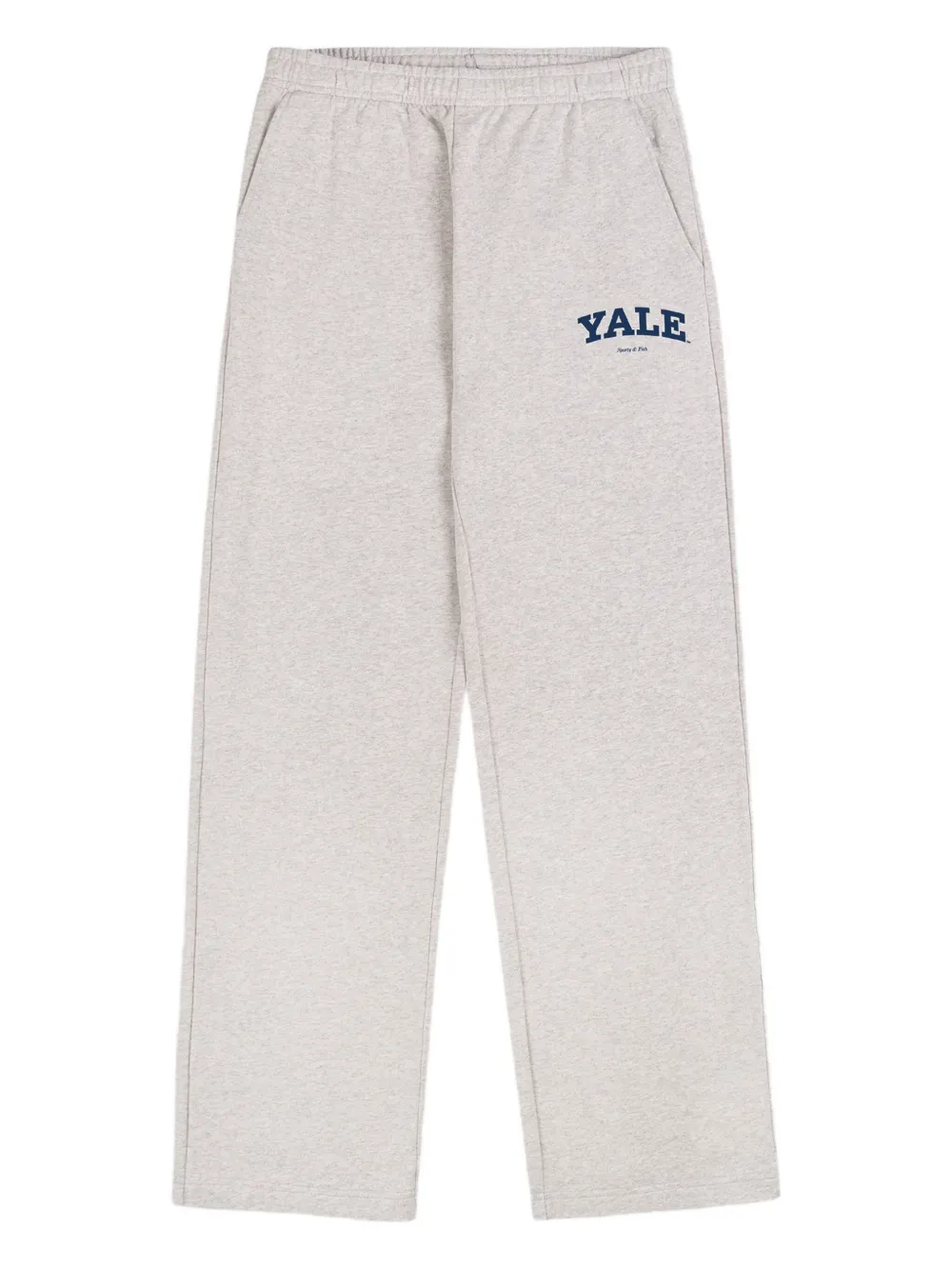 Sporty & Rich Pantaloni con logo ricamato - Grigio