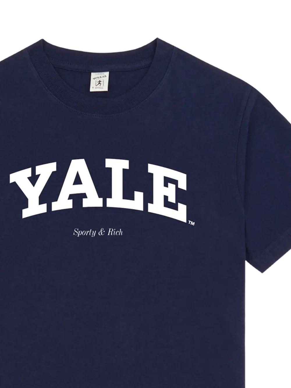 Sporty & Rich T-shirt met Yale-logo - Blauw