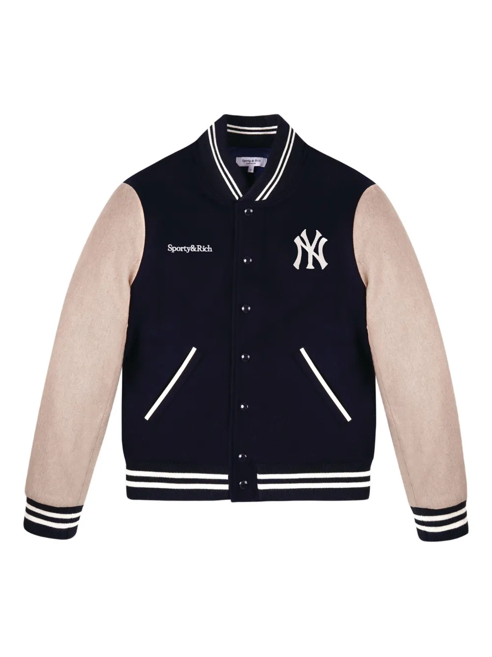 Sporty & Rich Giacca stile varsity - Blu