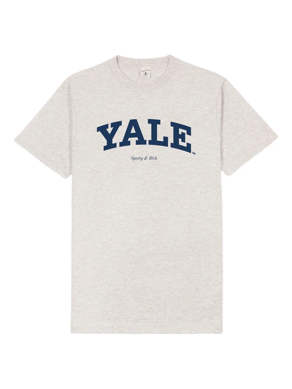 Sporty & Rich T-shirt Yale con logo - Grigio