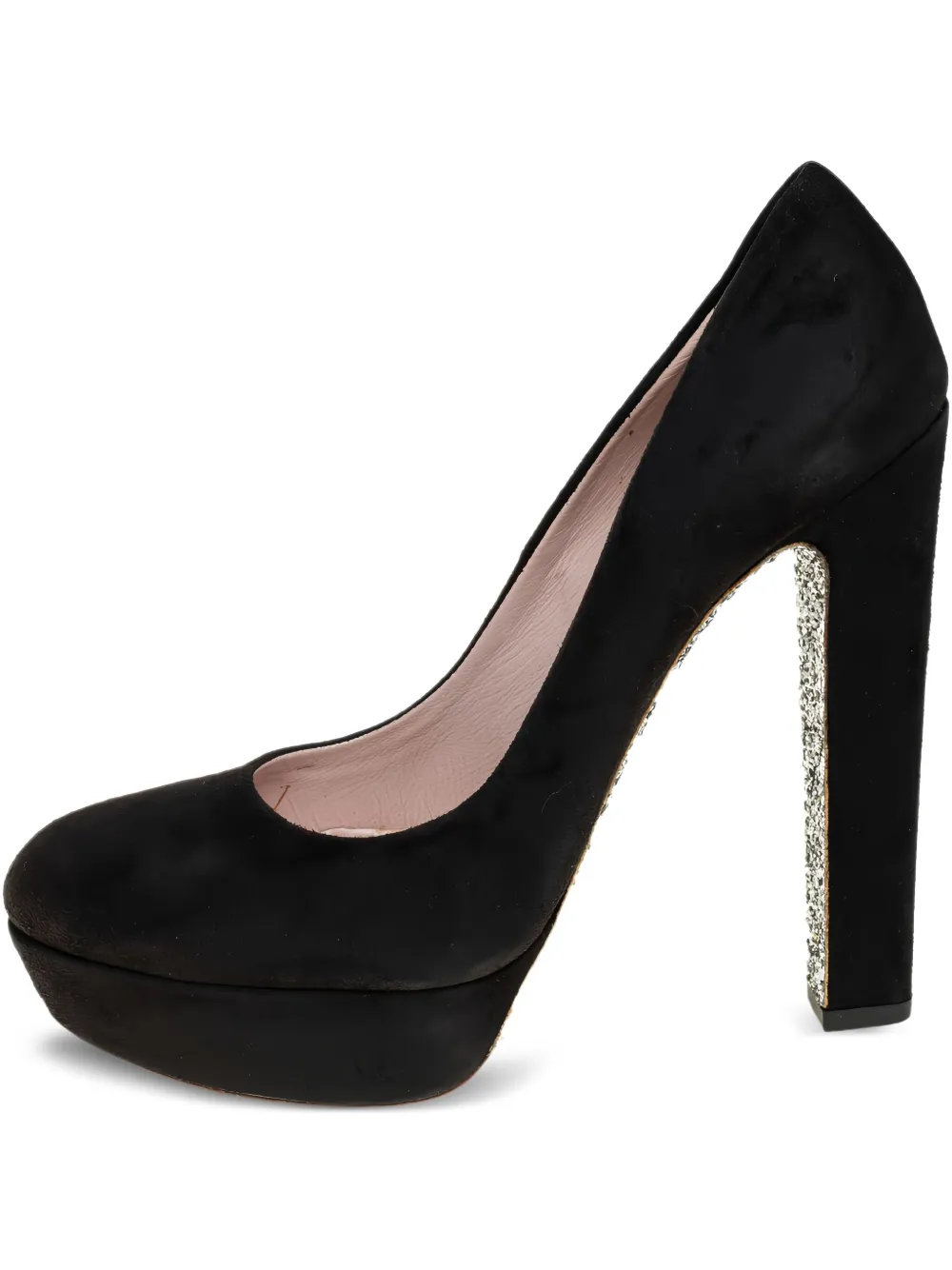 Miu Miu Pre-Owned escarpins en daim 140 mm | noir | Image 1