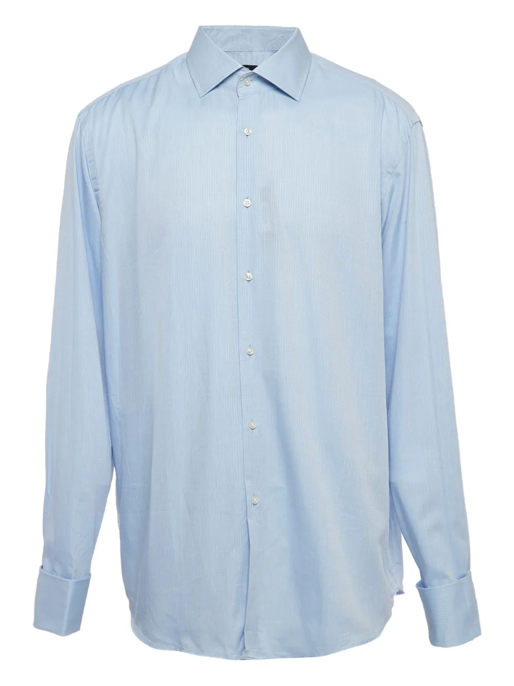 BOSS pre-owned cotton stripe shirt | Blue | Image 1