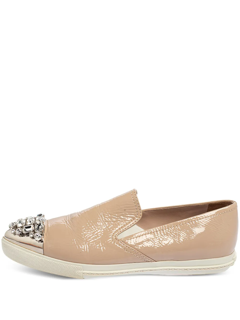 Miu Miu Pre-Owned slip-on sneakers | Neutrals | Image 1