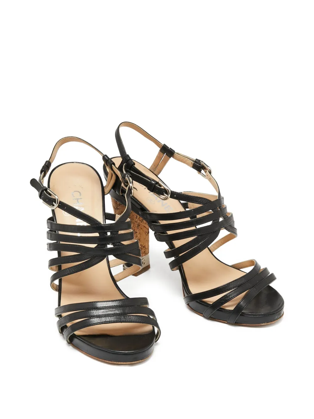 CHANEL Pre-Owned leather heeled sandals | Image 2