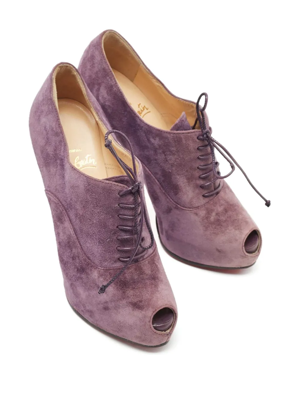 Christian Louboutin Pre-Owned zapatillas con peep-toe y plataforma de 120mm | Image 2