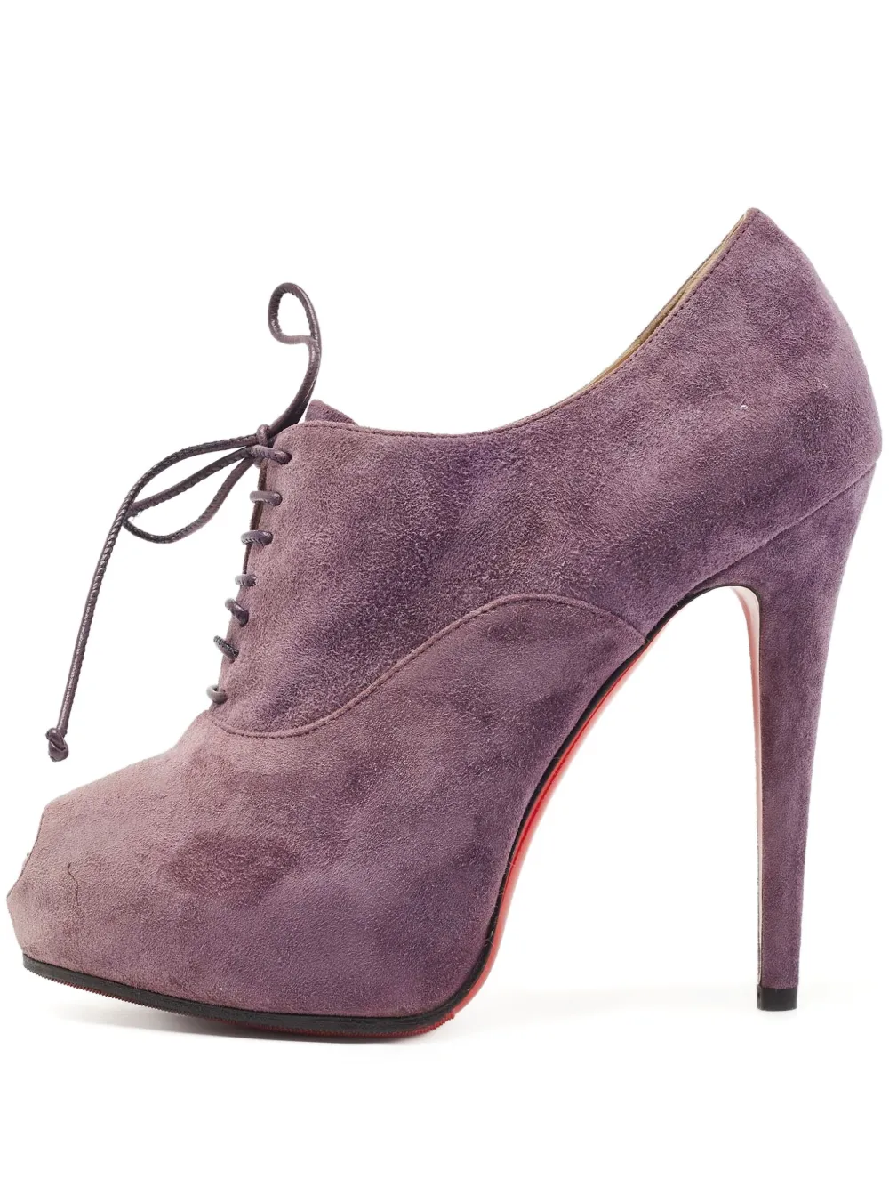 Christian Louboutin Pre-Owned zapatillas con peep-toe y plataforma de 120mm | morado | Image 1