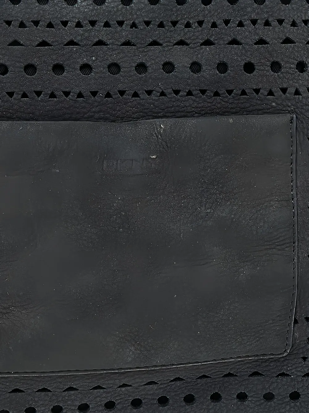 Pre-owned Dkny Vintage Perforated Leather Tote Bag