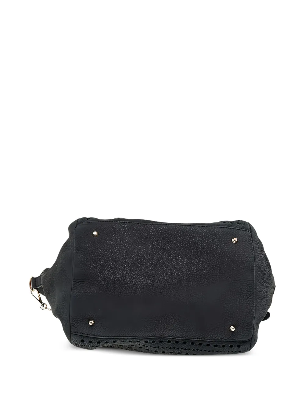 Pre-owned Dkny Vintage Perforated Leather Tote Bag