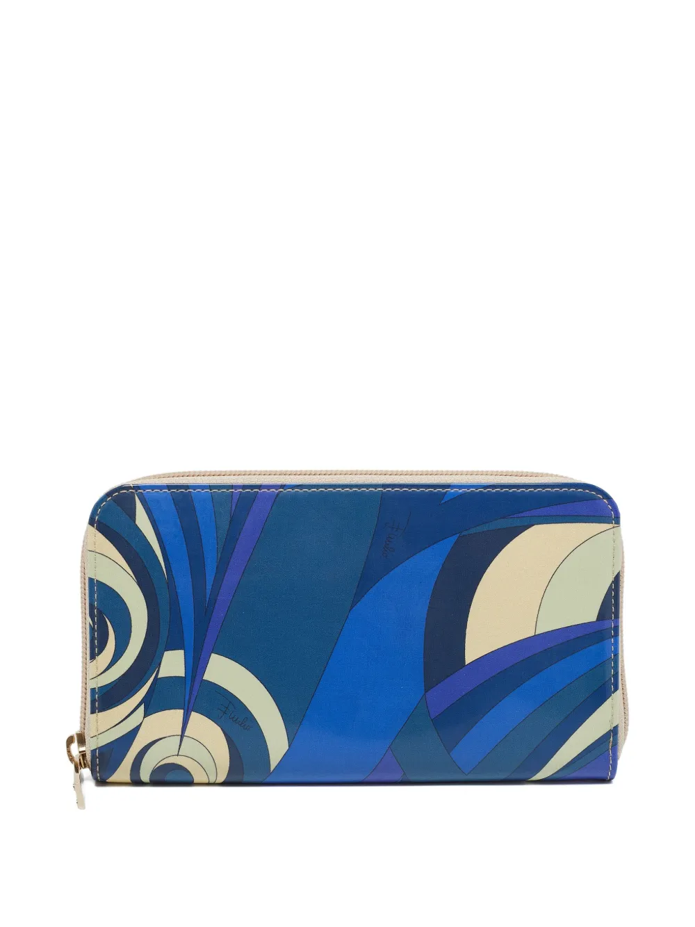 PUCCI Pre-Owned swirl-print wallet | Blue | Image 1
