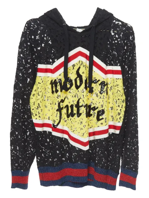 Gucci Pre-Owned lace hoodie