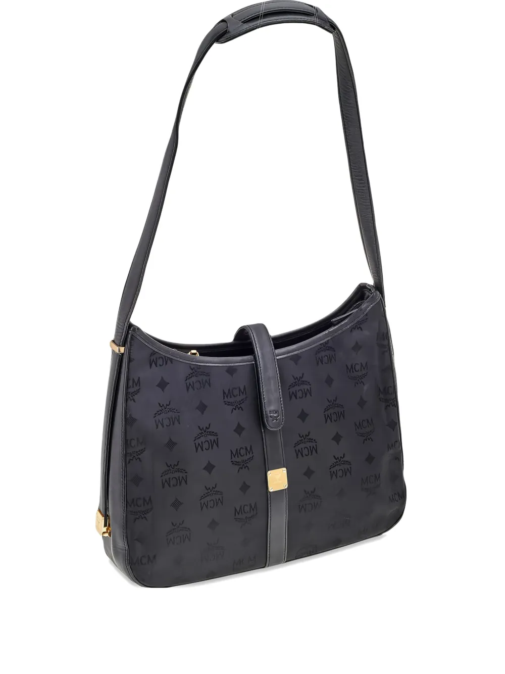 MCM Pre-Owned Pre-owned Schultertasche mit Lederriemen - Schwarz