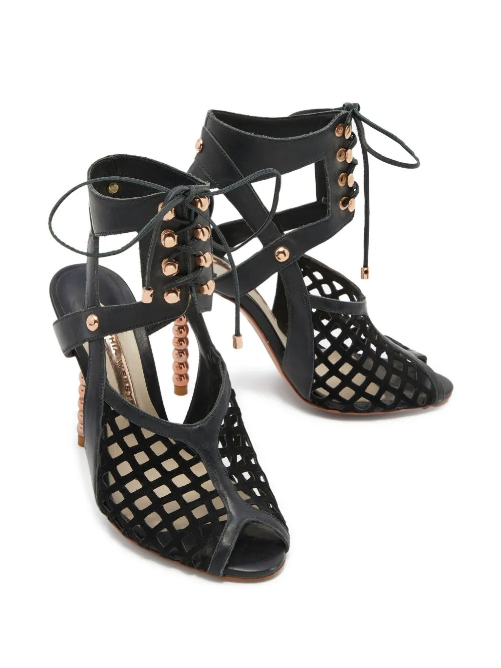 Sophia Webster pre-owned 100mm Jetta mesh cut-out sandals | Image 2