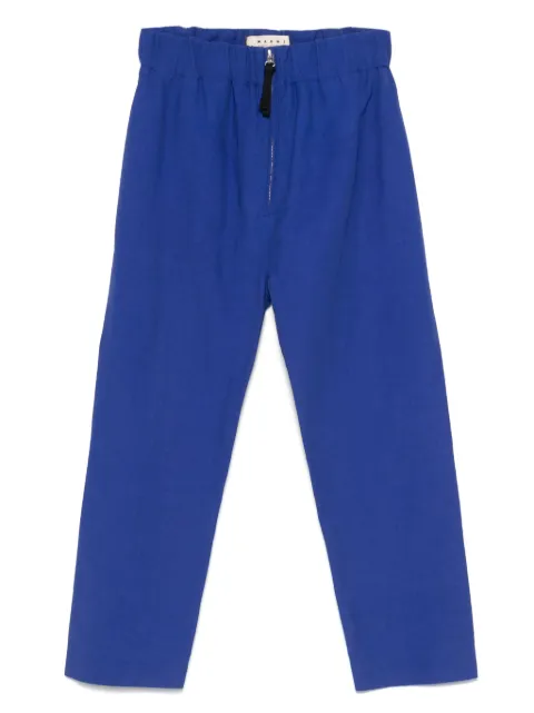 Marni Pre-Owned 2021 cotton-linen blend trousers