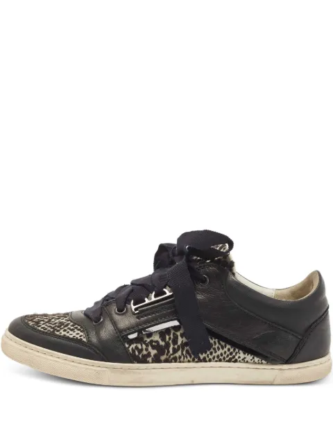Lanvin Pre-Owned 패널 스니커즈