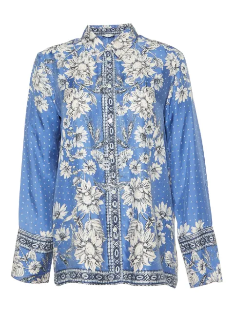 SANDRO pre-owned floral-print button-up shirt