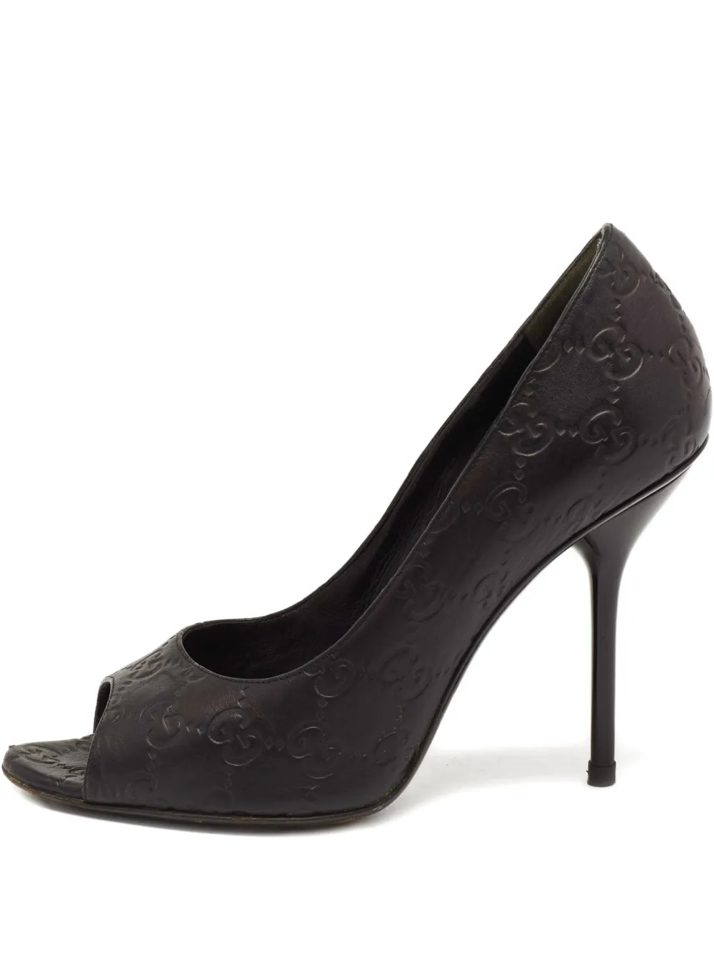 105mm Guccissima leather pumps