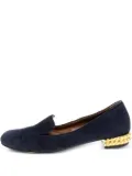 Fendi Pre-Owned suede studded-heel shoes - Blue