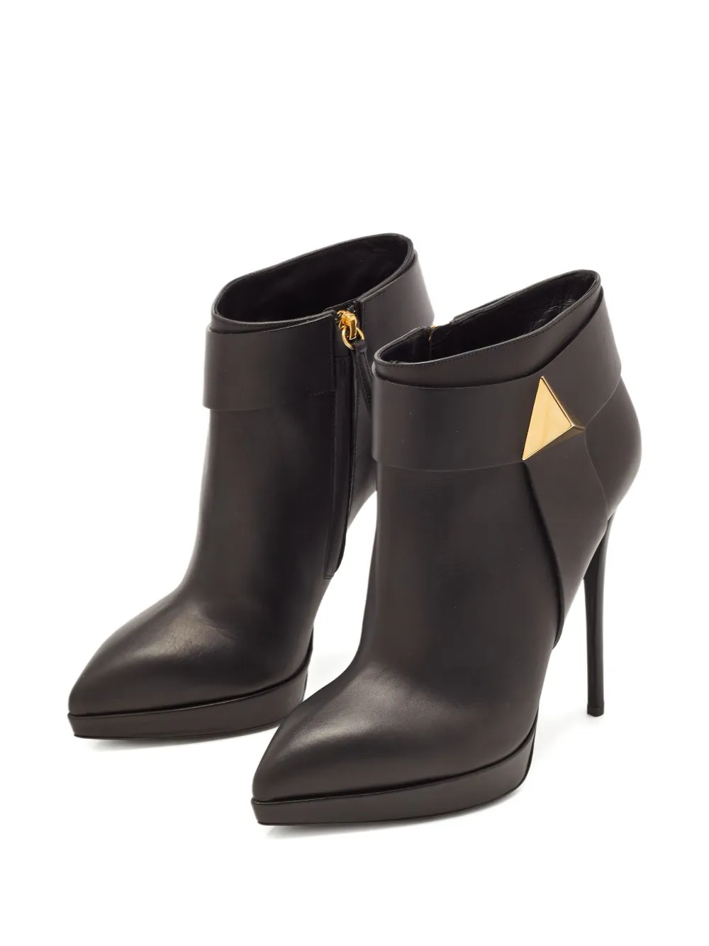 Giuseppe Zanotti Vintage Pre-owned 140 mm leren enkellaarzen - Zwart