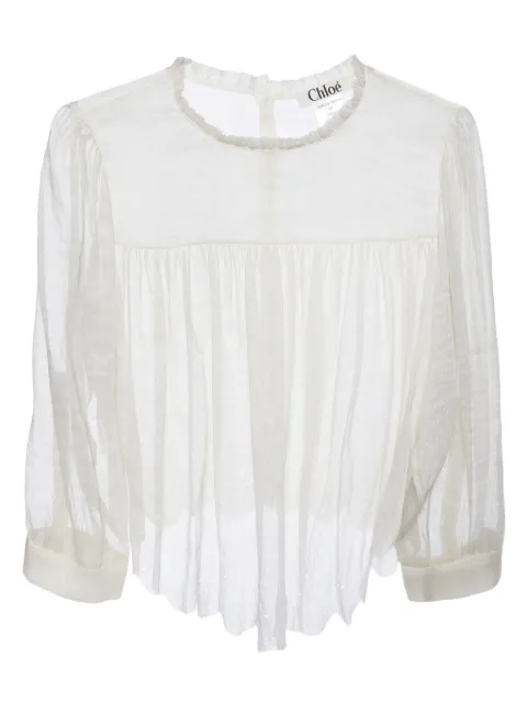 Chloé Pre-Owned blusa traslúcida