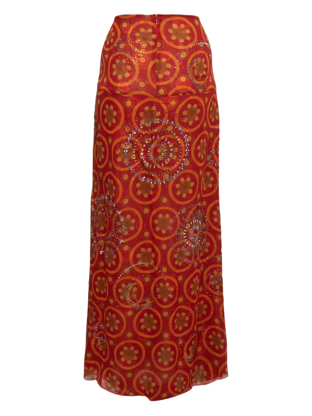 Gianfranco Ferré Pre-Owned beaded printed maxi skirts | Image 2