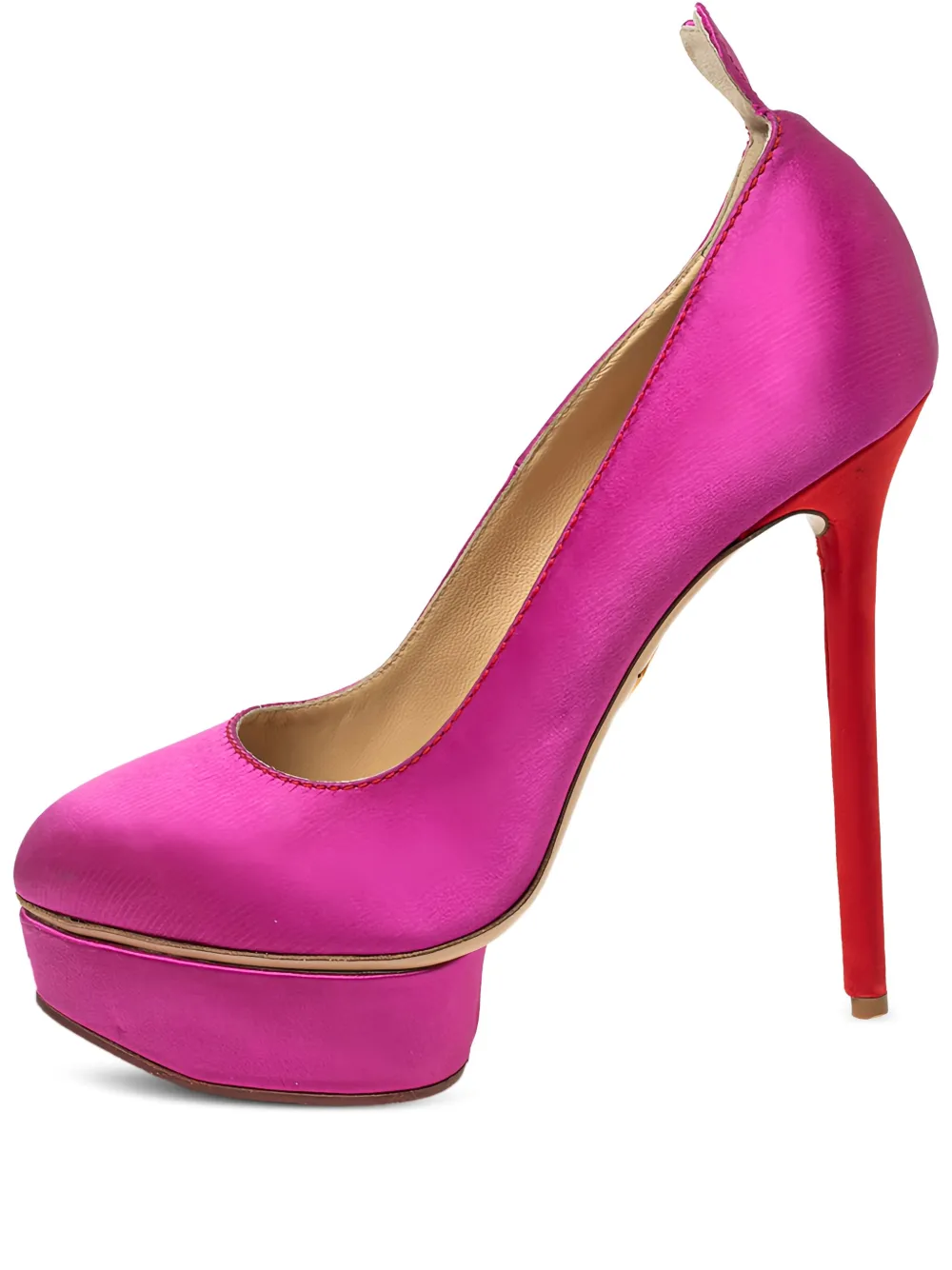 Pre-owned Charlotte Olympia  145mm Josephine Platform Stiletto Pumps