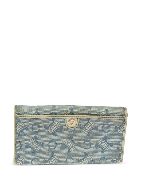 Celine Pre-Owned マカダム デニム 財布 | ブルー | FARFETCH JP