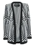 Balmain Pre-Owned patterned cardigan - Black