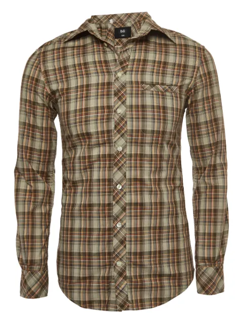 D&G Vintage plaid-pattern shirt